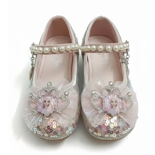 Baby Princess Pink Mary Janes Shoes –Magical Elsa Edition