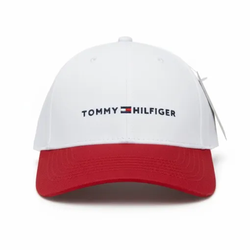 Tommy Hilfiger Classic White & Apple Red Baseball Cap