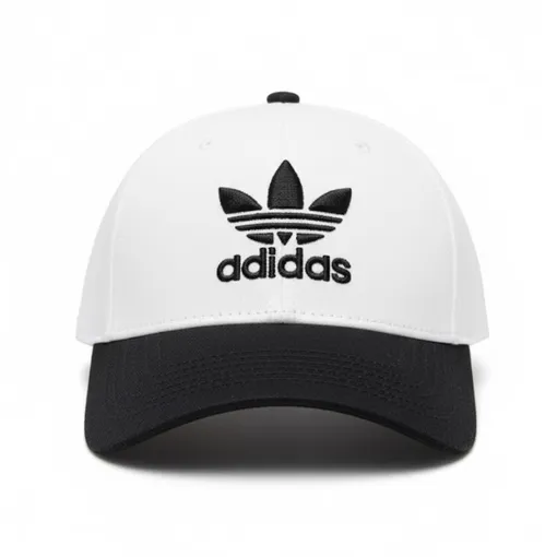 Adidas Trefoil Baseball Cap –White / Black