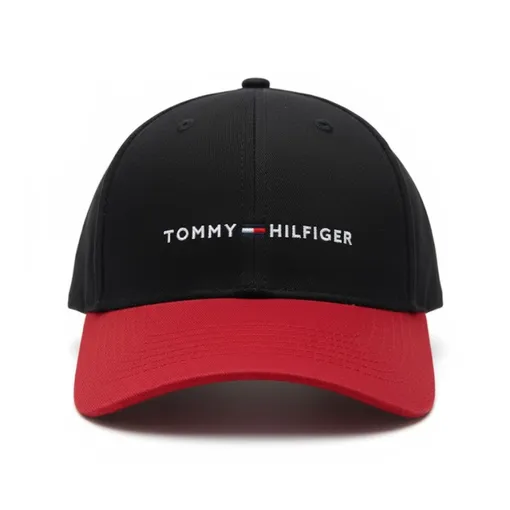 Tommy Hilfiger Skyline Baseball Cap –Black & Red