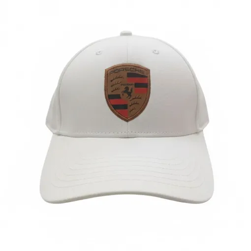 Porsche Crest White Baseball Cap