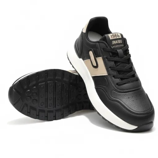JNAIBU Retro Running Sneakers –Black