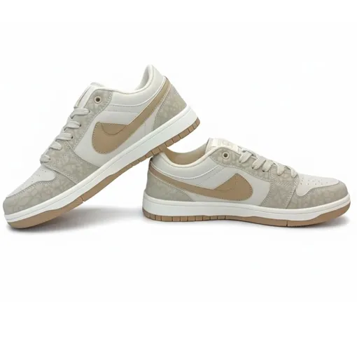 BEIGE Fleece Court Low –Metallic Gold Edition