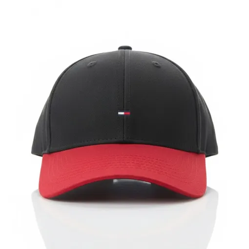 Tommy Hilfiger Baseball Cap -Deep Black & Apple Red 