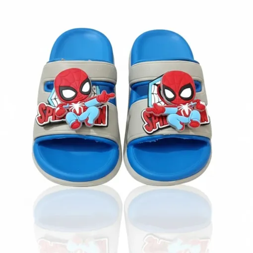 L1008-Man Kids Slide Slippers with Light -Blue