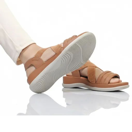 SIKETU LuxeWeave Comfort Flat Sandals – Brown