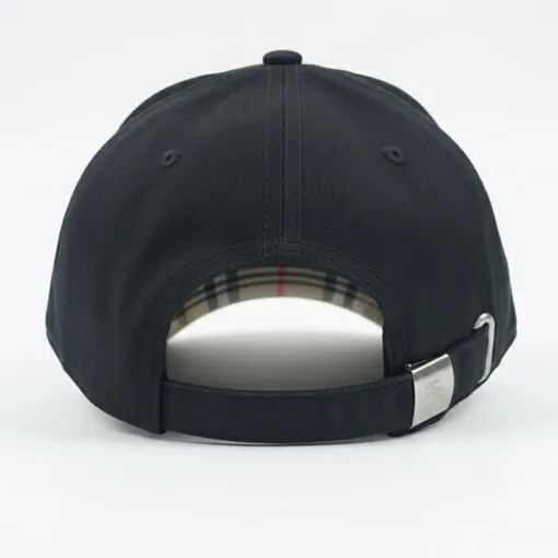 Burberry Signature Check Baseball Cap – Black Gold