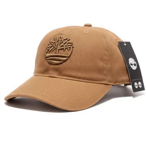 Timberland Soundview Embroidered canvas Baseball Cap – Wheat