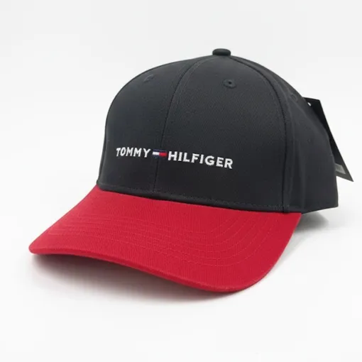 Tommy Hilfiger Skyline Baseball Cap –Black & Red