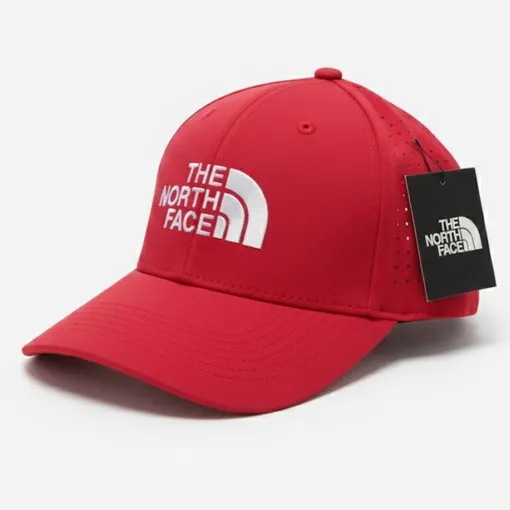 The North Face Recycled ’66 Laser Cut Classic Hat – Red (White Logo)