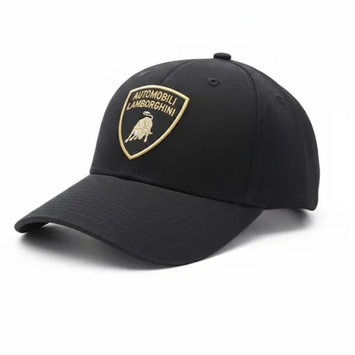 Automobili Lamborghini Basic Shield Cotton Cap – Black