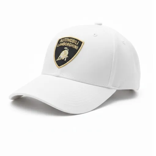 Automobili Lamborghini Basic Shield Cotton Cap – White