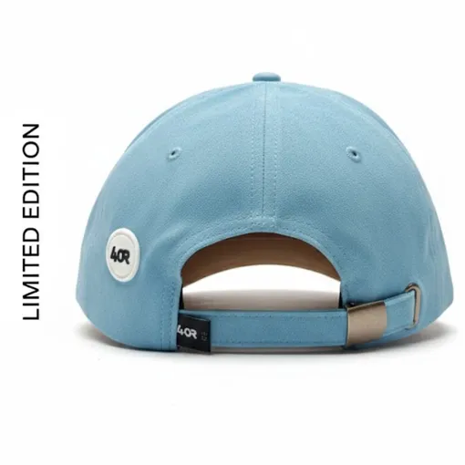 Modern Mood Limited Edition Suede Snapback Cap –Sky Blue & Tan
