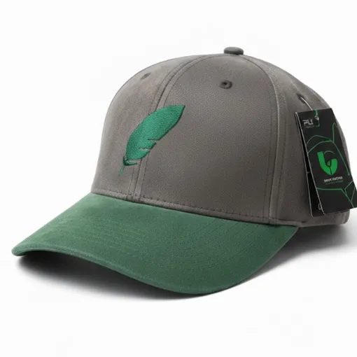 Limited Edition Two-Tone Suede Feather Baseball Cap