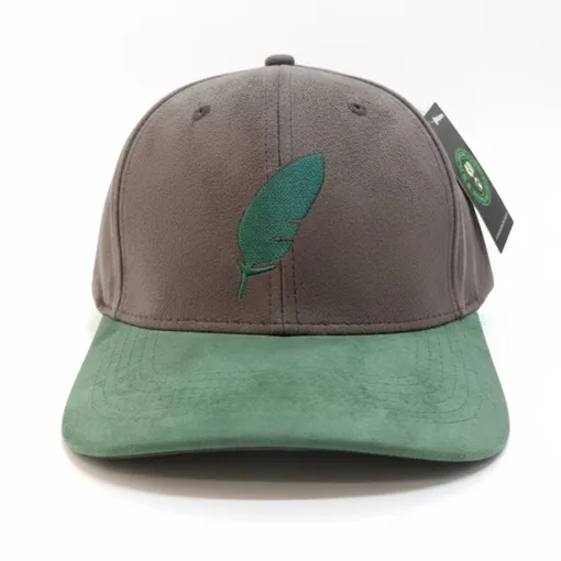 Limited Edition Two-Tone Suede Feather Baseball Cap