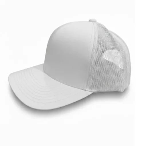 r Trucker Snapback Cap – White