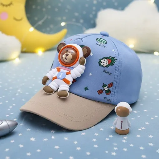 AstroBuddy 3D Bear Kids Cap –(1-8 years)