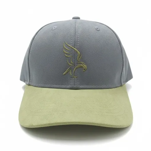 Limited Edition Eagle Embroidered Baseball Cap – Dusty Blue & Lime