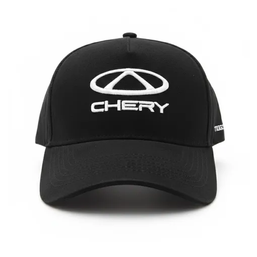 Chery Black Adjustable Sporty Baseball Cap – Premium Street Style Edition