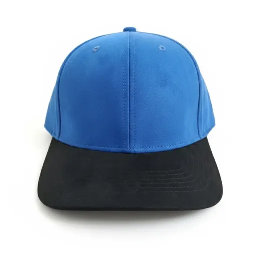 Blue & Black Faux Suede Baseball Cap –Limited Edition