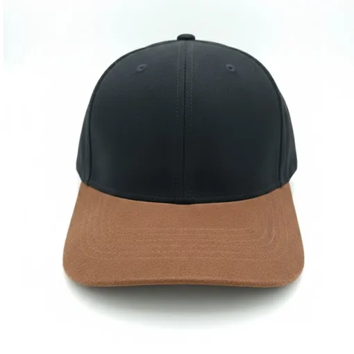 Two-Tone Suede Baseball Cap –Black & Tan Limited Edition