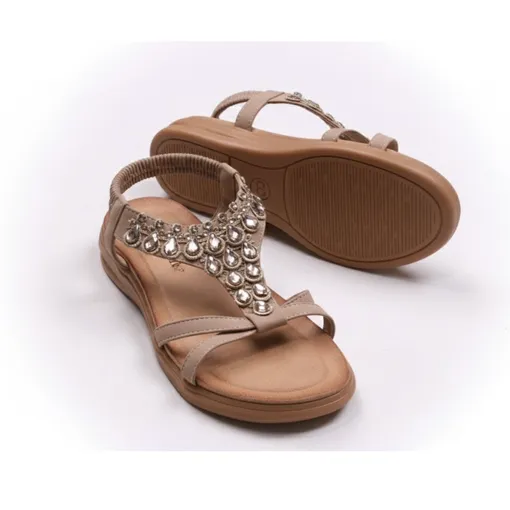 Siketu Women’s Premium Sandals – Beige Elegance Edition