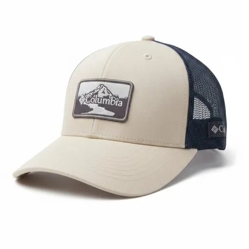 Columbia Mountain Patch Trucker Cap – Beige/Navy