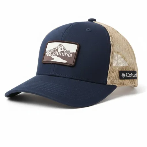 Columbia Mountain Patch Trucker Cap – Navy/Khaki