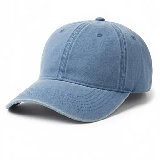 Luxury Sky Blue Cotton Baseball Cap –Premium Minimal Classic Fit