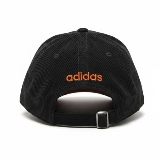 Adidas Black & Burnt Orange Logo Baseball Cap –Premium Two-Tone Sports Hat