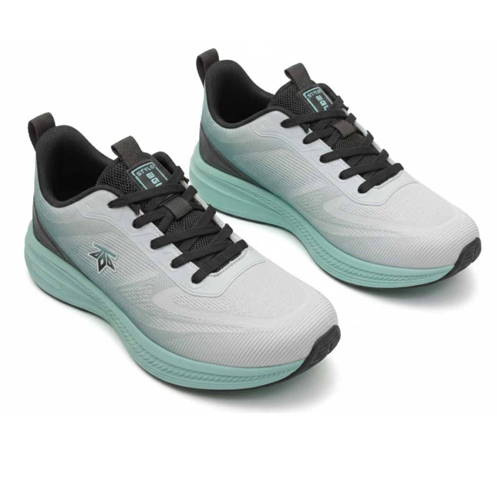 STYLS GL Grey Mint Performance Sneakers