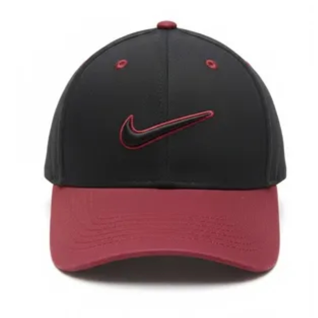 Nike Black Snapback Cap – Pink Logo Accent