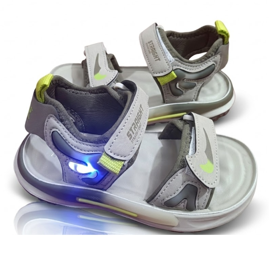 STRAIGHT Kids Comfort Velcro Sandal -olive green