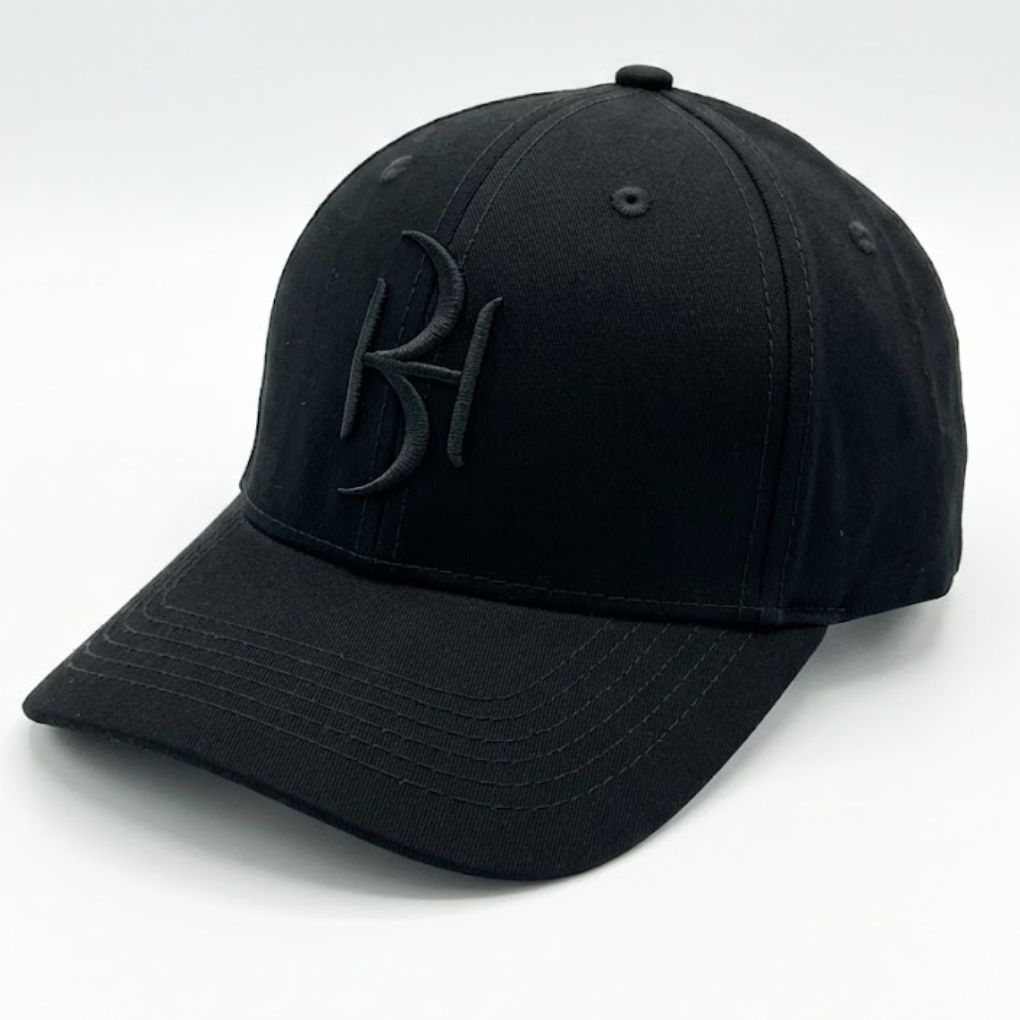 Limited Edition All-Black Tonal Embroidered Baseball Cap