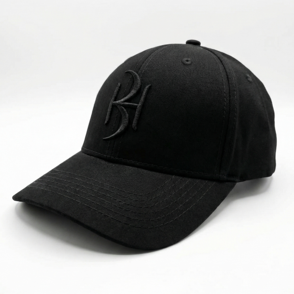 Limited Edition All-Black Tonal Embroidered Baseball Cap