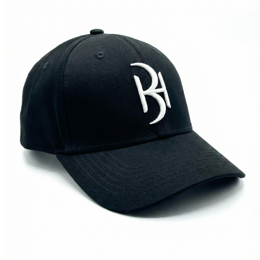 Limited Edition Black Baseball Cap with White BH Logo