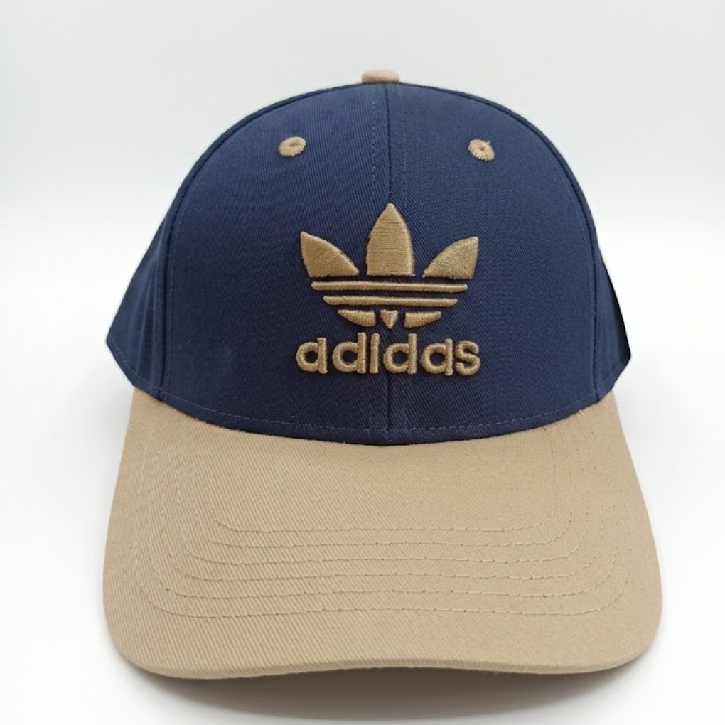 Adidas Trefoil Navy & Khaki Cotton Baseball Cap