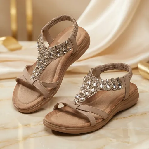 Siketu Women’s Premium Sandals – Beige Elegance Edition