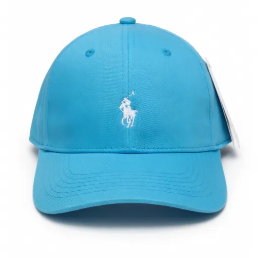 Polo Ralph Lauren Blue Cotton Baseball Cap – White Pony Logo