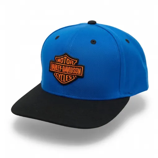 Harley-Davidson Soaring Ride Panhead Blue & Black Fitted Cap
