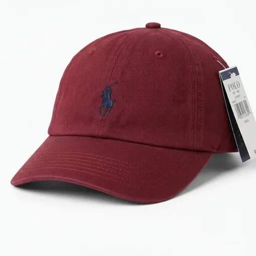 Polo Ralph Lauren Maroon Cotton Twill Cap