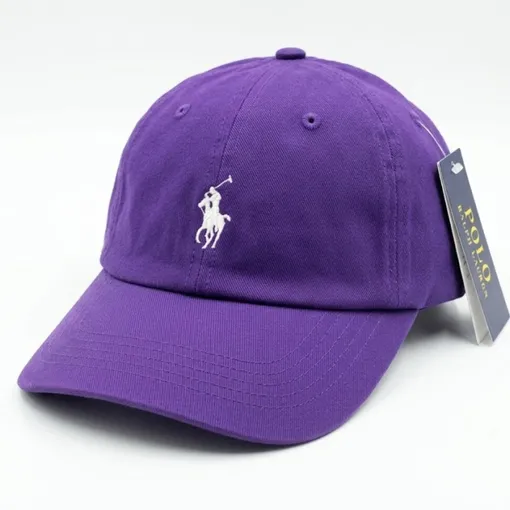 Polo Ralph Lauren Purple Cotton Chino Baseball Cap