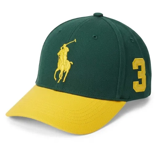 Polo Ralph Lauren Dark Green & Yellow Big Pony Chino Ball Cap