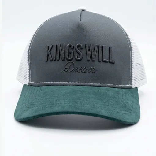 Kings Will Dream Studio Garment District Cap – Mid Grey & Teal Trucker