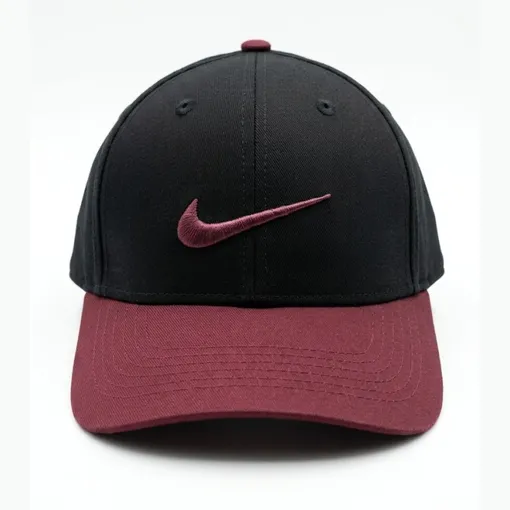 Nike Golf/Performance Cap –Black & Maroon Adjustable