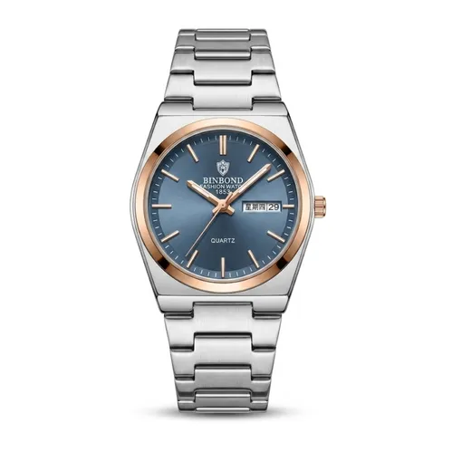 BINBOND Blue Dial Quartz Premium Watch
