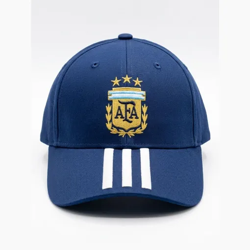 Argentina 3-Star Embroidered Cap – Navy Blue Edition