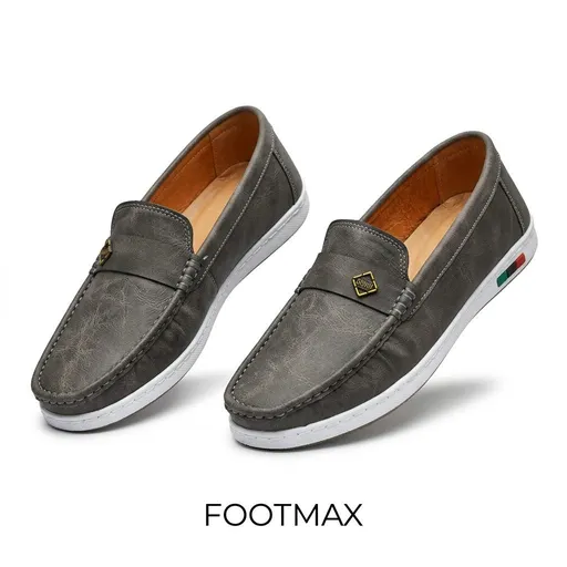 Black Suede Loafers — Gold Bit Leather Design