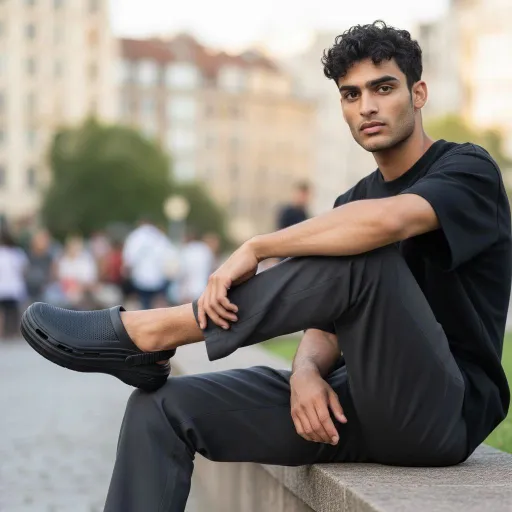 Light Gray Slip-On Clogs — Breathable Design with Adjustable Back Strap