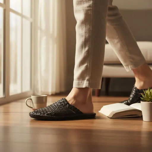 Black Woven Leather Huarache Sandals  Handmade